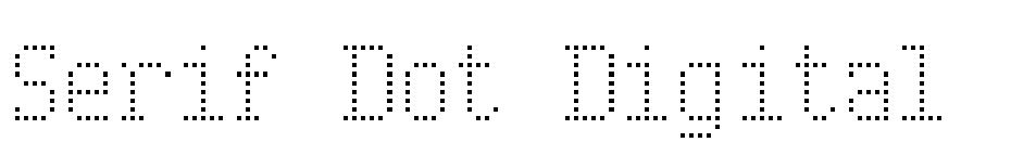 Serif Dot Digital-7  font