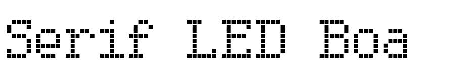 Serif LED Board-7 font