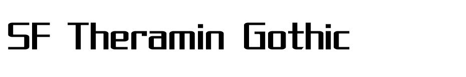 SF Theramin Gothic font