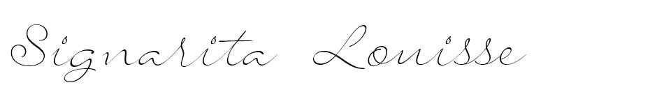 Signarita Louisse font