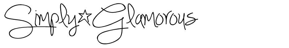 Simply Glamorous font