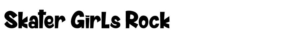 Skater Girls Rock  font