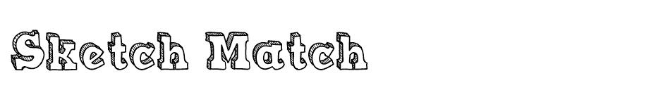 Sketch Match font