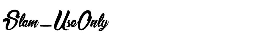 Slam font