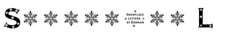 Snowflake Letters font