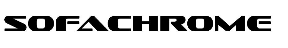 Sofachrome font