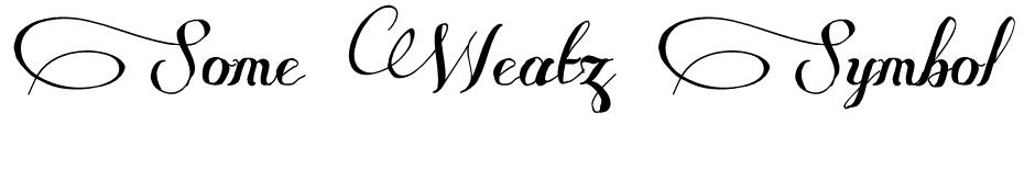 Some Weatz font