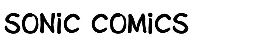 Sonic Comics  font