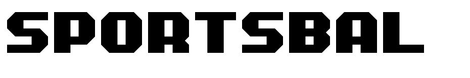 Sports Ball  font