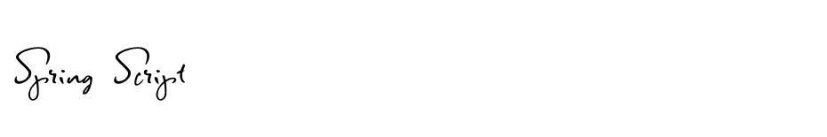 Spring Script font