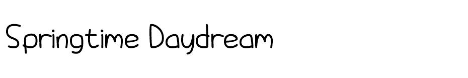 Springtime Daydream font