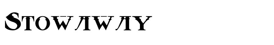 Stowaway font