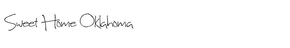 Sweet Home Oklahoma font