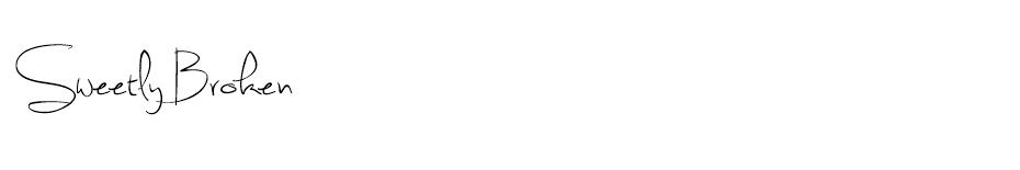 Sweetly Broken font