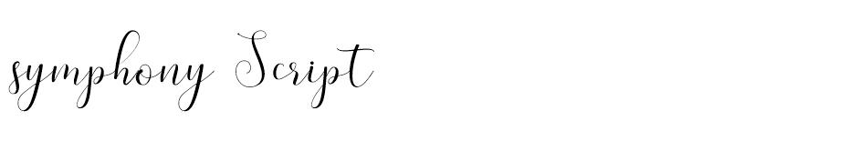 Symphony Script font