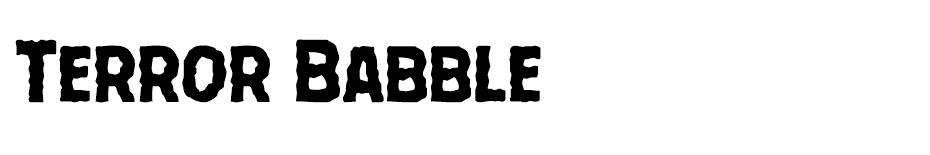 Terror Babble  font