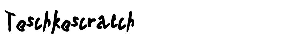 Teschke Scratch font