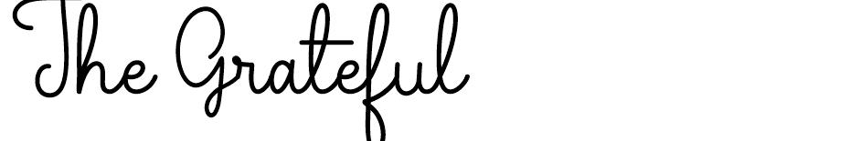 The Grateful font