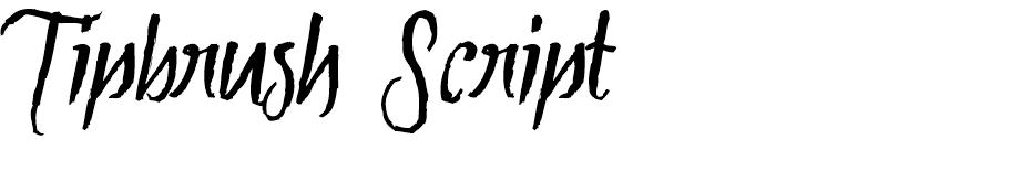 Tipbrush Script  font