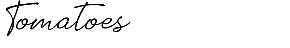 Tomatoes font