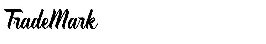 Trade Mark font