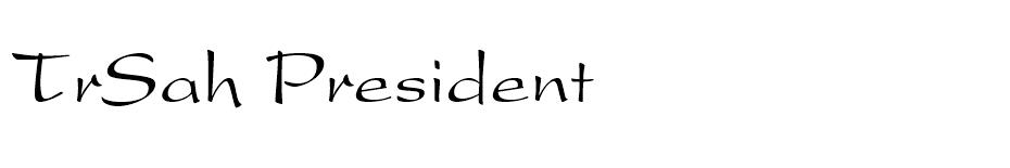 TRSAH_president font