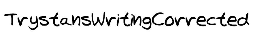 Trystans Writing  font
