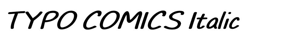 Typo Comics font