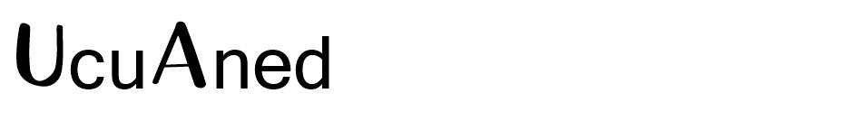 Ucu Aned font