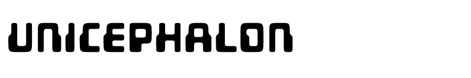 Unicephalon font