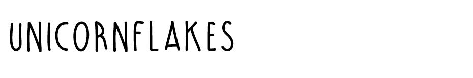 Unicorn Flakes font