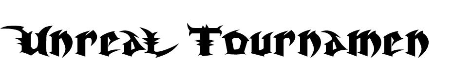 Unreal Tournament font
