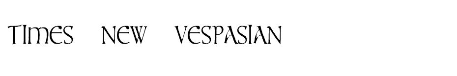 Times New Vespasian font