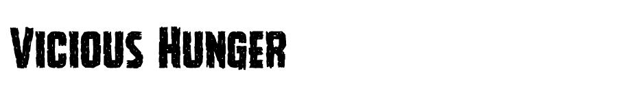 Vicious Hunger  font