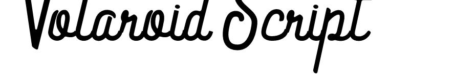 Volaroid font