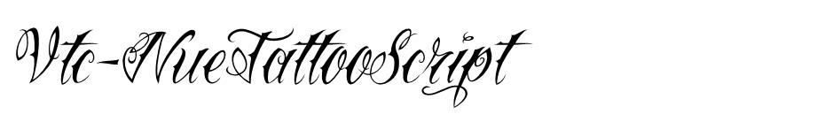 VTC Nue Tattoo Script font