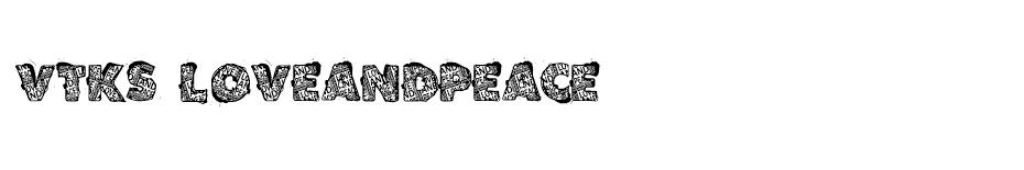 VTKS Love and Peace font