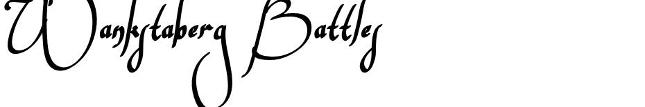 Wankstaberg Battles  font
