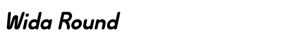 Wida Round font