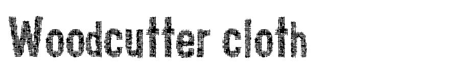 Woodcutter Cloth font