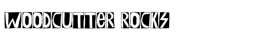 Woodcutter Rocks font