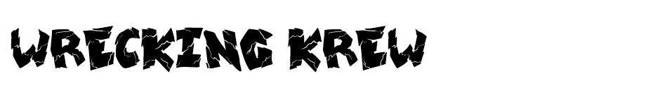 Wrecking Krew font