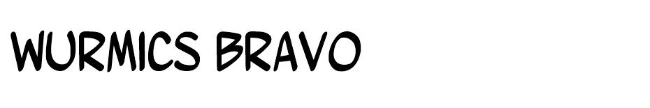 Wurmics Bravo  font