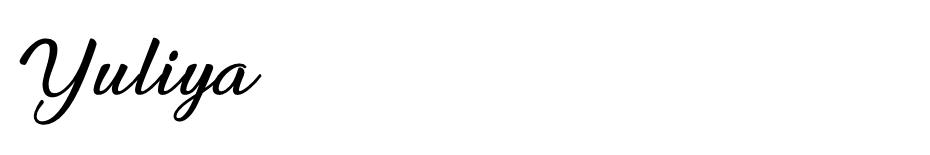 Yuliya font