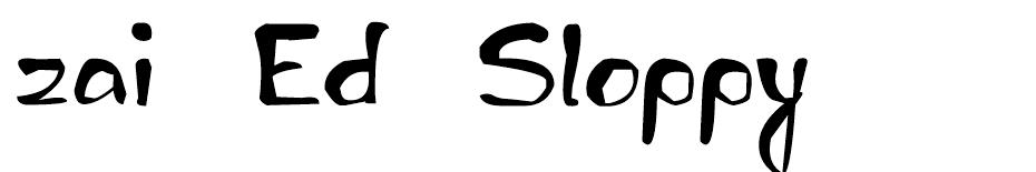 zai Ed Sloppy Handwritten font