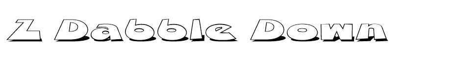 Z Dabble Down font