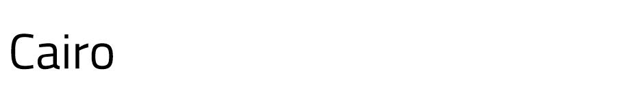 Cairo font