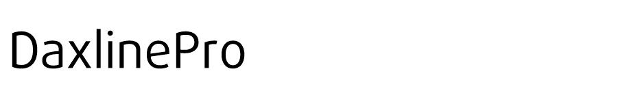 Daxline font