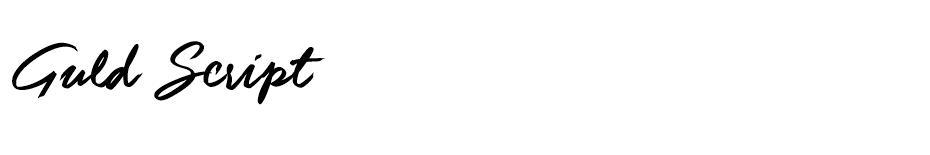 Guld Script font
