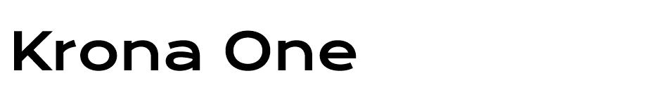 Krona One font